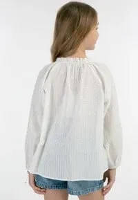 Blouse for girls IZIA MIMO, white