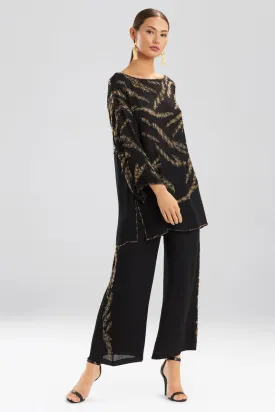 Couture Tiger Stripe Beaded Tunic