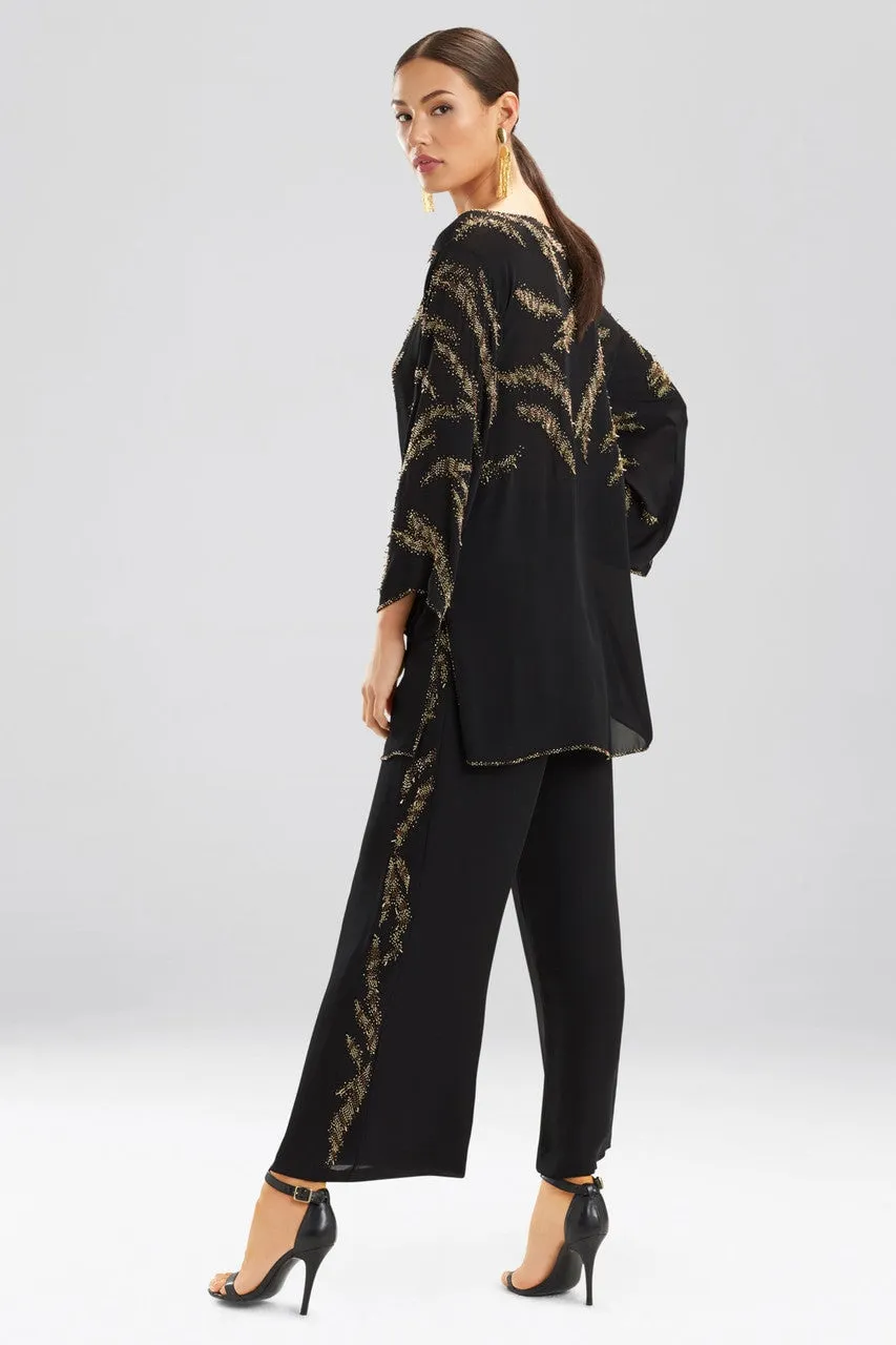 Couture Tiger Stripe Beaded Tunic