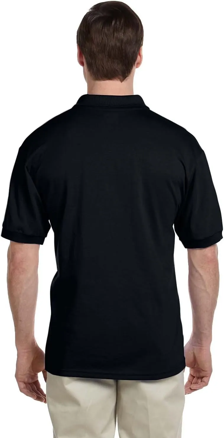 Custom Text Embroidered Jersey Polo, Dry Blend Polo Shirt