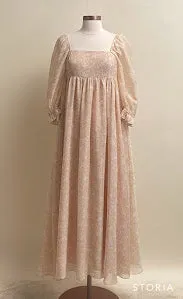 *New* Mona Maxi Dress with Smocking in Light Peach - Bump Friendly & Inclusive Sizing (S-3XL)
