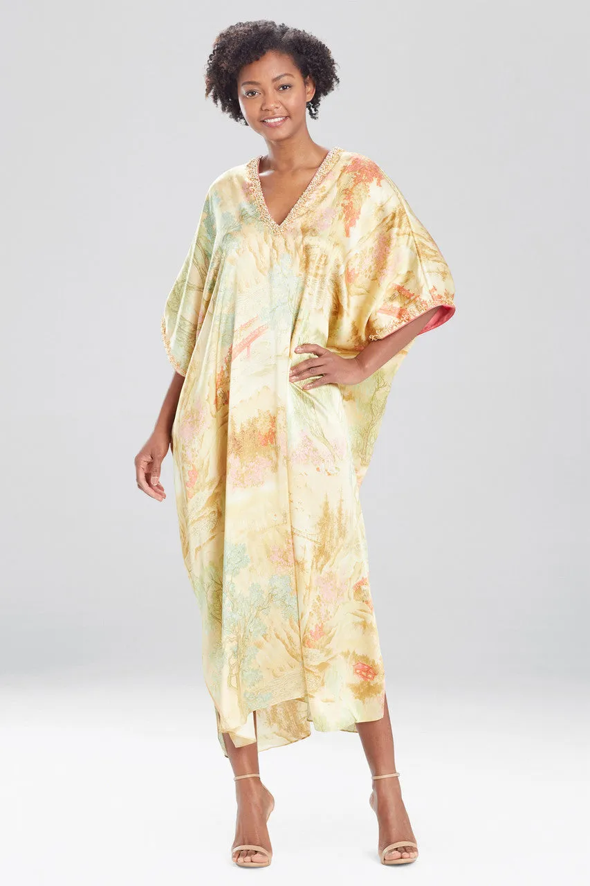Sansui Beaded Silk Caftan