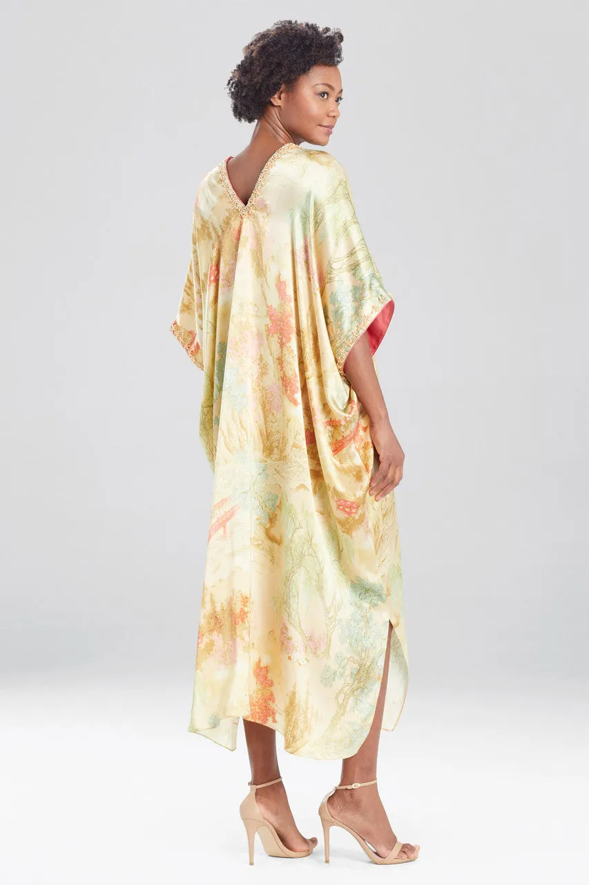 Sansui Beaded Silk Caftan