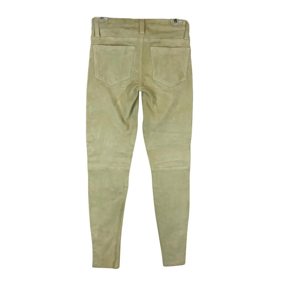 Simon Miller Suede Skinny Moto Pants