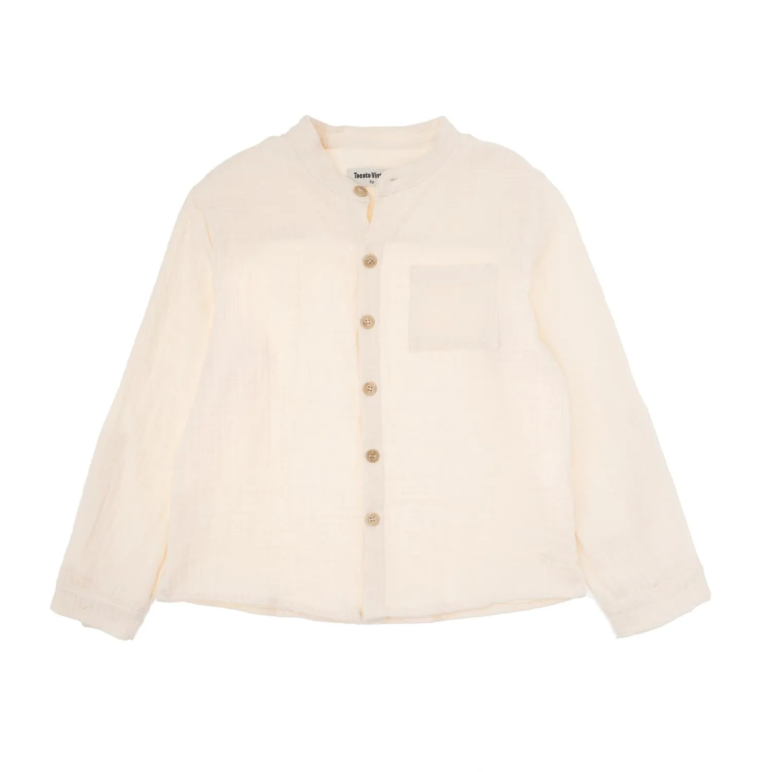TOC Ivory LS Gauze Shirt
