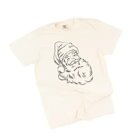 Vintage Santa Sketch - Comfort Colors Tee